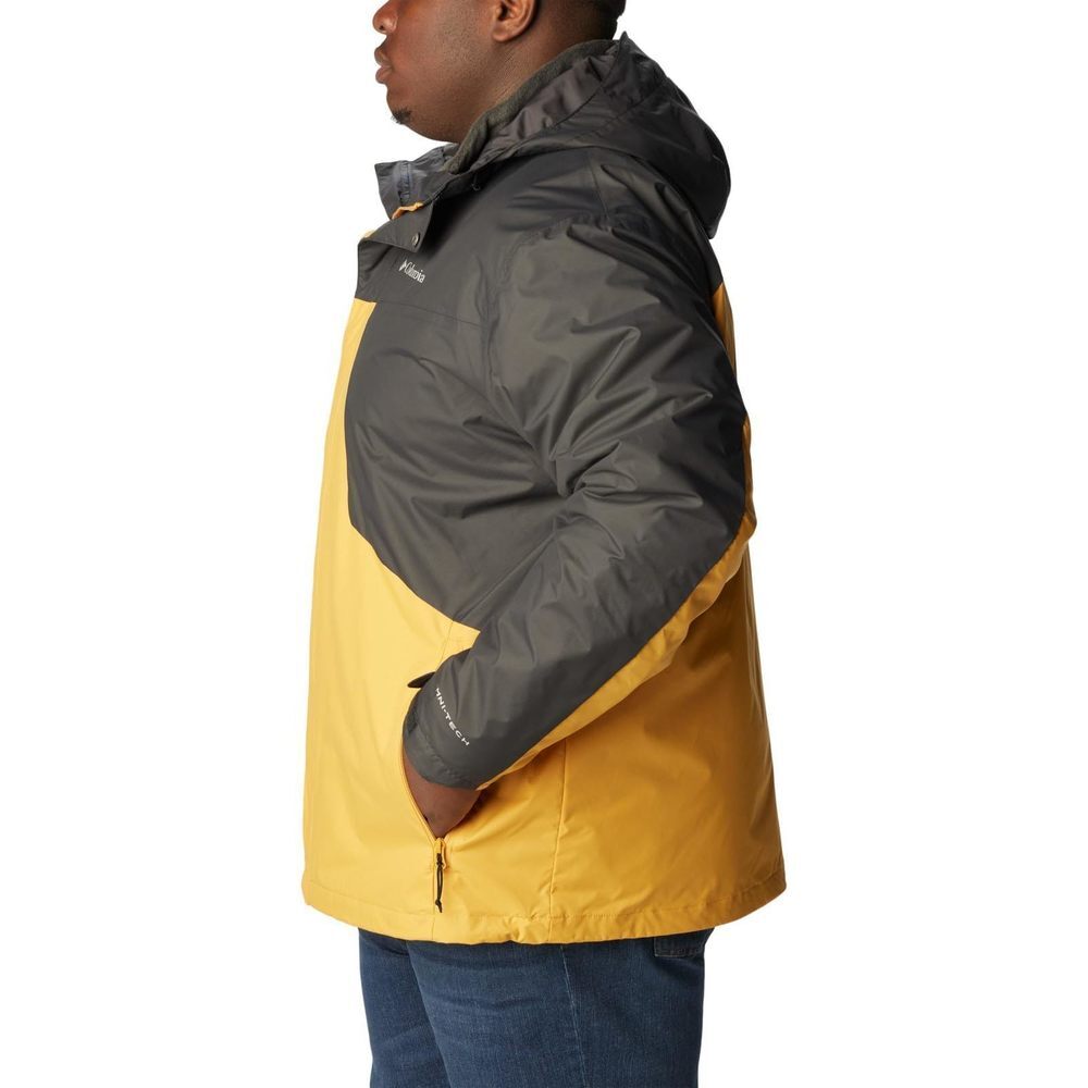 Columbia Men's Tunnel Falls Interchange Jacket, Raw Honey/Shark, Medium - Picture 9 of 9
